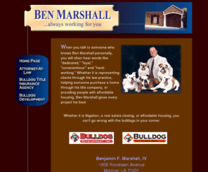 marshall-law.net: Ben Marshall Home Page
Ben Marshall - Always working for you