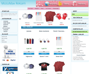 motomaxreklam.com: Moto Max Reklam
Bu mağazada PrestaShop yazılımı kullanılmaktadır
