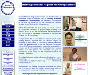 registerchiropractor.nl: Stichting Nationaal Register van Chiropractoren
