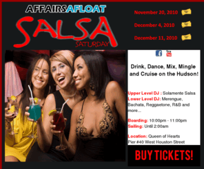 salsasaturdaycruise.com: Affairs Afloat Salsa Saturday Cruise - New Yorks Hottest Boat Party Cruise
