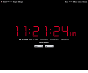 revivealarm.net: Online Alarm Clock
Online Alarm Clock - Free internet alarm clock displaying your computer time.