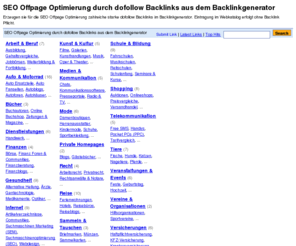 backlinkgenerator.de: SEO Backlinks Offpage Optimierung - Backlinkgenerator
