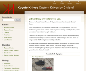 koyoteknives.com: Koyote Knives | Custom Knives by Christof
