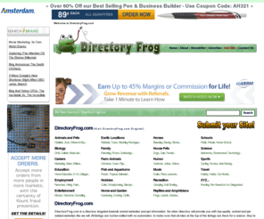 directoryfrog.com: Animal Site Listing - DirectoryFrog.com
DirectoryFrog.com