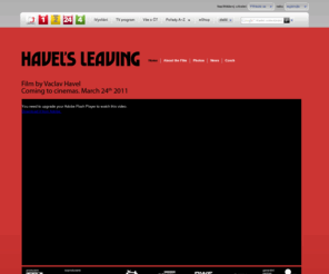 havelsleaving.com: Odcházení – Česká televize
Film vychází ze stejnojmenné divadelní hry Václava Havla, má však svou vlastní osobitou atmosféru.