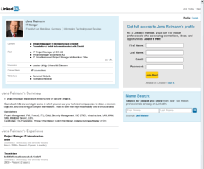 jensreimann.com: Jens Reimann  | LinkedIn
View Jens Reimann's professional profile on LinkedIn.  LinkedIn is the world's largest business network, helping professionals like Jens Reimann discover inside connections to recommended job candidates, industry experts, and business partners.