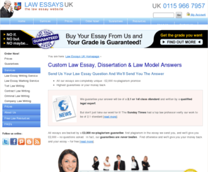 law-essays-uk.com: Custom Law Essay, Dissertation & Law Model Answers | Law Essays UK
Law essays, law dissertations and law coursework. All areas of law covered from contract law to equity and trusts.