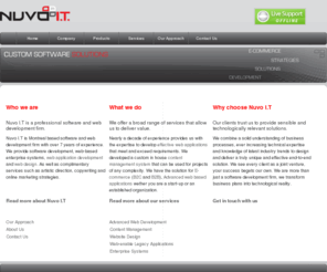 nuvoattention.com: NUVO-I.T.
Web and Software Development firm, Nuvo I.T provides custom website development,Montreal web application development,   Montreal E-commerce, Web design, Web and Software application development.