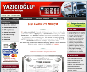 sislievdenevenakliyat.com: Şişli Evden Eve Nakliyat ve Taşımacılık - Yazıcıoğlu Evden Eve Nakliyat
Şişli Evden Eve Nakliyat Yazıcıoğlu Evden Eve Nakliyat 0-216 419 51 50 - 0-212 687 22 94 Şişli Evden Eve Taşımacılık Firması, Uzman Kadrosuyla Şişli İlçesinde Kaliteli, Hızlı ve Güleryüzlü Hizmet.