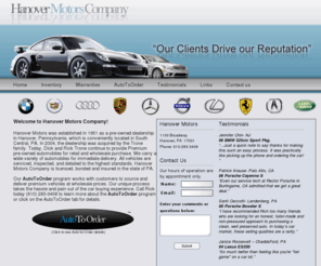 hanovermotorcompany.com: Hanover Motors : Hanover car dealer, used cars in Hanover, PA
