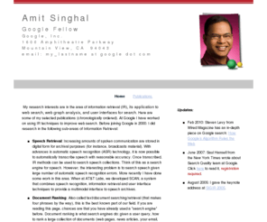 singhal.info: Amit Singhal's Homepage
