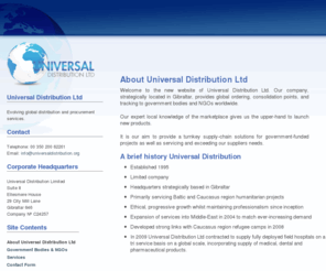 universaldistribution.org: Universal Distribution
Universal Distribution Ltd - Evolving global distribution and procurement services.