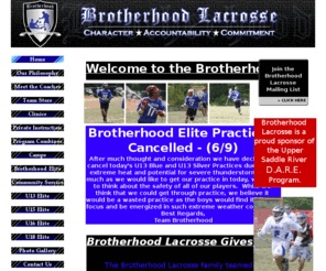 brotherhoodlacrosse.com: Brotherhood Lacrosse
Welcome to Brotherhood Lacrosse!  We offer  lacrosse camps, clinics, elite teams, program combines, and private lessons.  Character * Accountability * Commitment