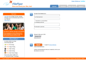fileflyermax.com: FileFlyer - Store and Send your files, fast!
FileFlyer - Store and Send your files, fast!