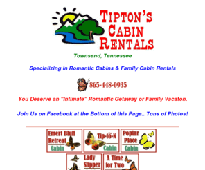 Tiptoncabins Com Tipton S Cabin Rentals Townsend Tn Cabin