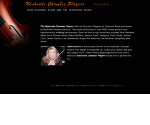 weddingmusicnashville.com: Nashville Chamber Players - Ceremony Wedding Music - Strings - Harp - Flute - Violin
Nashville's finest Wedding Ceremony Music! Your dream of the perfect wedding ceremony starts with great music. Find it here!