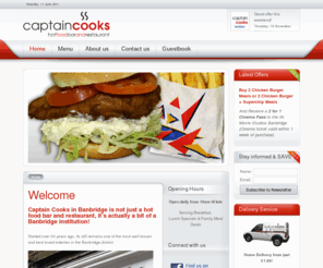 captain-cooks.net: Welcome
Captain Cooks Hot Food Bar & Restaurant | Based in Banbridge, Co Down