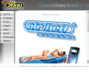 luftbett.ch: Luftbett und Luftbetten von AIRBED Das erste 3
		Zonen-Luftbett
