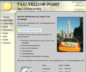 taxi-sonsbeck.com: Taxi-Yellow-Point
Taxi-Yellow-Point Funkmietwagen-Fahrservice - Ferdinand Riebe