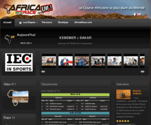 africarace-live.com: La course en direct !
Africa Race - Rallye Raid Africain: Europe - Maroc, Mauritanie, Sénégal - Dakar