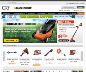 cpobdk.com: Black & Decker | Black & Decker Tools | Black And Decker Power Tool
CPO Black & Decker is your source for new Black & Decker power tools, outdoor tools and accessories, and the world's largest selection of Certified Factory Reconditioned Black & Decker product.