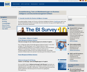 ecm-survey.com: Auswahlberatung, Tests und Marktbewertungen von Business Intelligence und Dokumentenmanagement Software
BARC unterstützt Unternehmen bei strategischen IT-Entscheidungen und Softwareauswahl in den Bereichen Business Intelligence und Dokumentenmanagement.