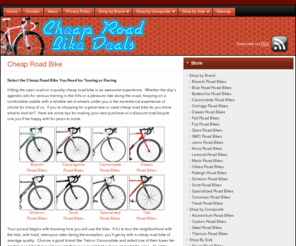 cheaproadbikedeals.com: Cheap Road Bike - Cheap Road Bikes - Cheap Road Bikes
Looking for a cheap road bike?There is fantastic value in the used market with many as new machines. Check out a great selection of cheap road bikes today.