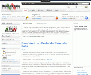 reinodaitalia.org: Bem Vindo ao Portal do Reino da Itália
Reino da Itália - A primeira micronação italiófila da lusofonia!