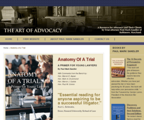 anatomy-of-a-trial.com: Anatomy of a Trial ::
    The Art of Advocacy
Anatomy of a Trial ::
    The Art of Advocacy
  