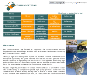 dbdcom.co.uk: dBD Home Page
dBD Communications and Management consultancy Ltd - RF and Microwave communication specialists and component supplier