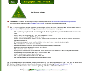 genographer.com: Gel scoring with Genographer and DAx
Comparison of Gel scoring with Genographer and DAx