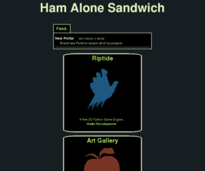 hamalonesandwich.com: Ham Alone Sandwich: The Creative Works of Erik Soma
Erik Soma's Personal Projects