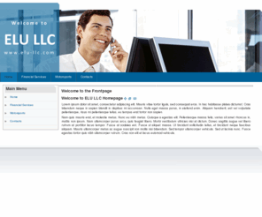 elu-llc.com: Welcome to the Frontpage
ELU LLC website