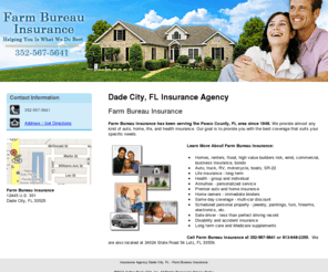 farmbureauinsurancedade.com: Insurance Agency Dade City, FL - Farm Bureau Insurance
Farm Bureau Insurance has been providing almost any kind of auto, home, life, and health insurance in the Pasco County, FL area since 1948. Call 352-567-5641.