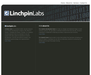 linchpinlabs.com: Linchpin Labs
Linchpin Labs is a global privately funded systems level and security development company.