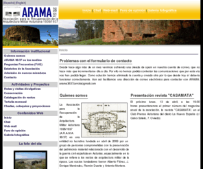 arama.org.es: ARAMA 36/37 - Inicio
Web de la Asociación para la Recuperación de la Arquitectura Militar Asturiana 1936-1937 (Periodo guerra civil)