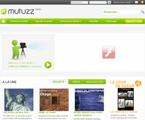 pre-achat.com: Mutuzz - Révélateur de talents !
Mutuzz est une solution de financement collectif (crowdfunding) des projets numériques artistiques et des spectacles.