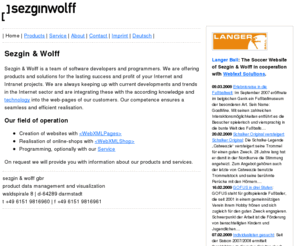 sezginwolff.de: sezgin & wolff gbr | product data management and visualization
