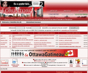 toronto.ro: Emigrare Canada - Toronto.ro - Site-ul romanilor din Toronto, Ontario si al celor care doresc sa ajunga in Canada...
Emigrare Canada Toronto Ontario - Descrierea completa a procesului de emigrare in Canada, bazata pe informatiile oficiale furnizate de Ministerul Canadian al Imigrarii. Asistenta gratuita in completarea dosarului si parcurgerea procesului de emigrare in Canada.