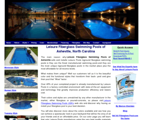 ashevillepools.com: Asheville Leisure Pools Fiberglass Swimming Pool and Spa
 Asheville Leisure Fiberglass Swimming Pools and Spas