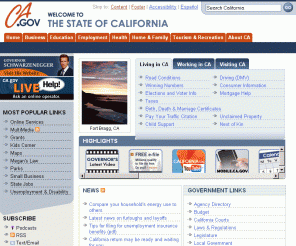 ca.gov: State of California
California Portal - State of California