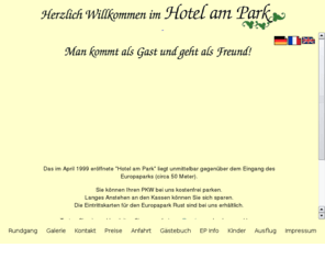 hotel-in-rust.de: Willkommen im Hotel am Park in Rust
Hotel am Park in Rust, Bei uns kommt man als Gast und geht als Freund! , Rust, †bernachten, Freiburg, rust