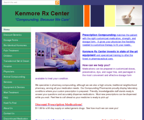 kenmorerx.com: Kenmore Rx Center Home
Kenmore Rx Center is an independent retail pharmacy serving Kenmore and Western New York. Kenmore Rx Center compounds medication into many dosage forms convenient to the patient.