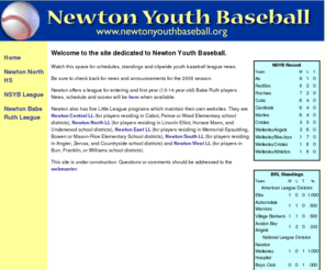 newtonyouthbaseball.org: Newton Massachusetts Youth Baseball
News, Schedules, Scores and Information about Youth Baseball in Newton, Massachusetts