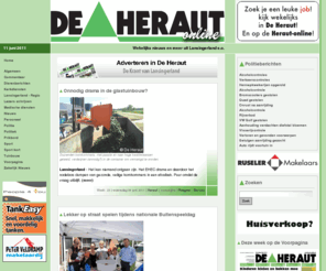 heraut-online.nl: De Heraut Online - Nieuwsblad voor de gemeente Lansingerland
Nieuwsblad van Lansingerland, Berkel en Rodenrijs, Bergschenhoek en Bleiswijk, Nieuwsblad uit de 3B-Hoek Nieuwsblad voor de gemeente Lansingerland