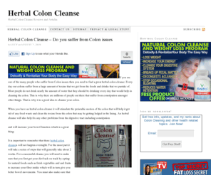 herbalcoloncleansesite.org: Herbal Colon Cleanse
Herbal Colon Cleanse Reviews and Articles