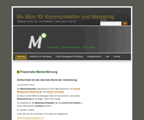 marketing-plus.info: Unternehmensberatung Interimsmanagement Carsten Umland
Praxisnahe Markenführung von Interimsmanagement bis Brand Consulting