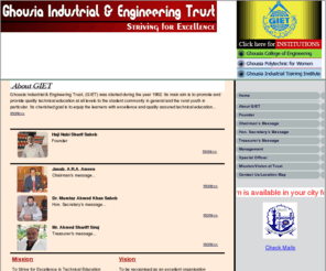 ghousiaedu.org: -: Welcome to Ghousia Industrial and Engineering Trust -> Index :-
Ghousia Industrial and Engineering Trust