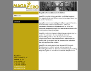 magazzero.com: MagaZZero by VISIVO GmbH & Co. KG - Willkommen
www.magazzero.de. Lagerverwaltung für gewerbliche und private Anwender.