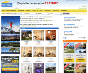 alquiler-para-vacaciones.com: Gratis los listados de los alquileres de vacaciones: Alquiler de vacaciones de esquí, playa y montaña,
Anuncios gratis de alquileres de apartamentos de vacaciones en esquí y el mar, cabañas, casas de vacaciones, el comercio en Francia y en el extranjero